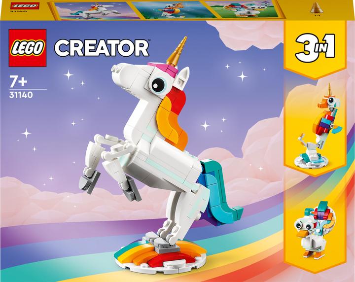 Productafbeelding LEGO 31140 Magische Eenhoorn (31140, LEGO Creator 3-in-1)