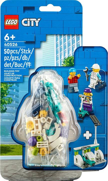 Actual product image LEGO City electric scooter with charging station (40526, LEGO City)