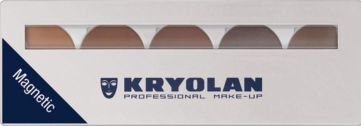 Actual product image Kryolan Eyebrow Powder Palette 5 Colours Brows 2 7.5 gr