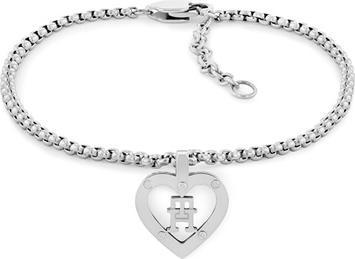 Tommy Hilfiger Stylish steel bracelet Monogram Heart 2780920 (20 cm)