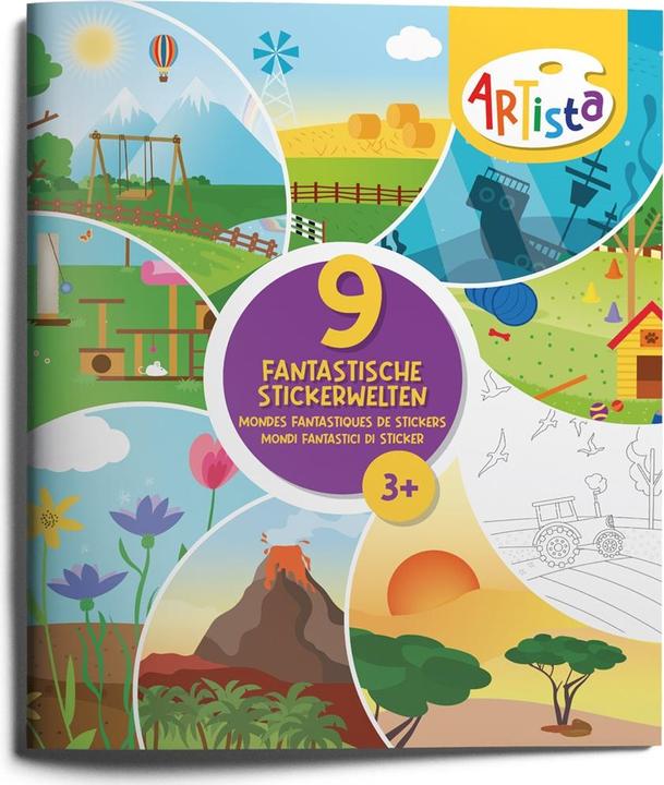 Actual product image Artista Sticker book to collect (9 worlds) (MQ3)
