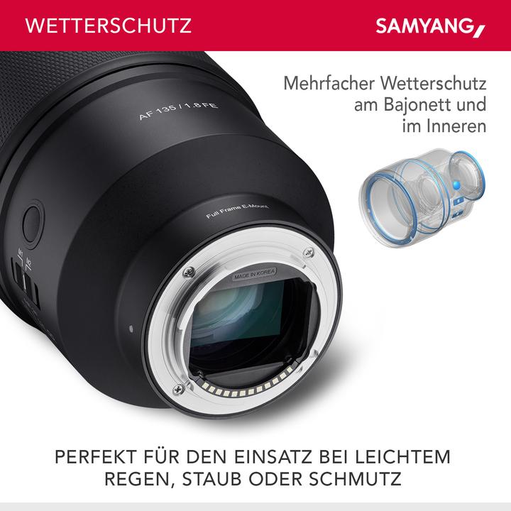 Actual product image Samyang AF 135mm f/1.8 Sony FE (Sony E, full size)