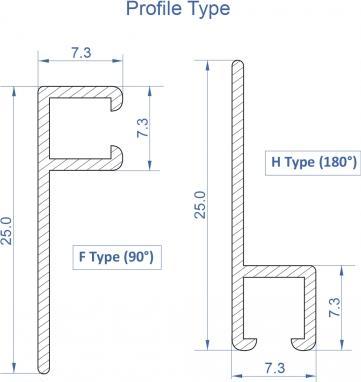 Produktbild Delock Bürstenstreifen 20 mm mit Alu-Profil gewinkelt (Filzgleiter, 1 Stück)