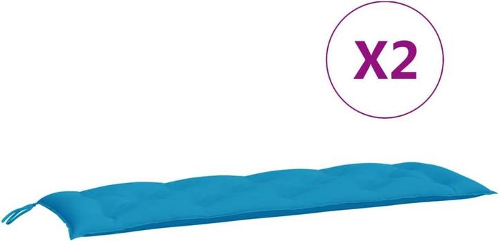 Produktbild VidaXL Gartenbank-Auflagen 2 Stk. O x ford-Gewebe (150 x 50 x 7 cm)