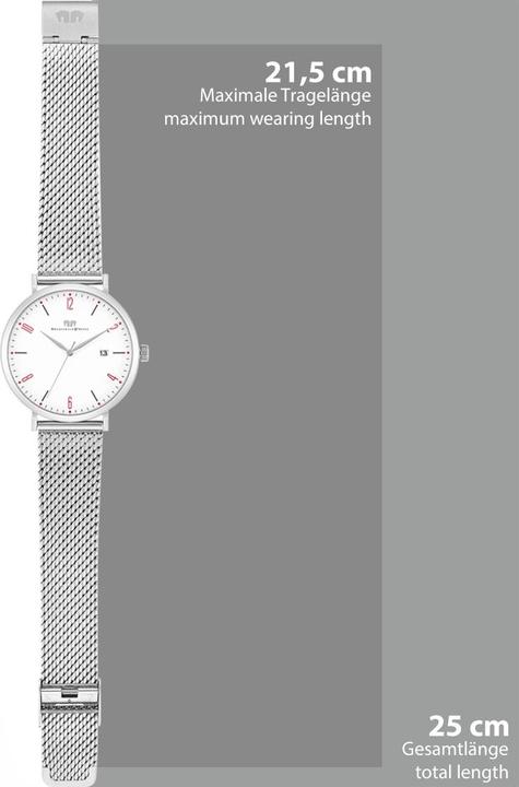 Immagine prodotto Orologio al quarzo Arakon II in acciaio inox argento - 34110 (Orologio da polso analogico, 42 mm)