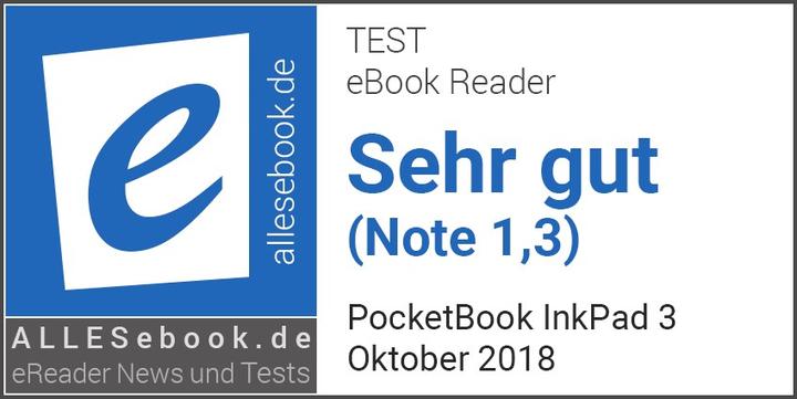 Actual product image PocketBook InkPad 3 (7.80", 8 GB, Black)