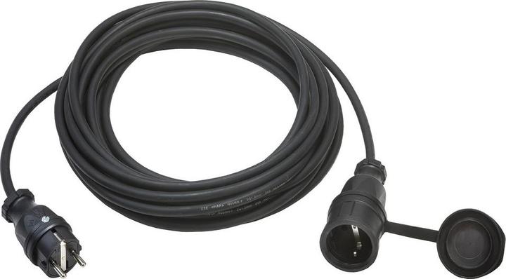 Actual product image As - Schwabe Diverse Schwabe Power extension cable 10 m black (10 m, CEE 7/3)
