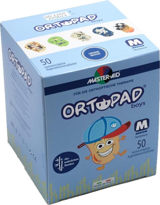 Actual product image Master Aid Eye Patch Medium Boys 50 Piece (50 x)