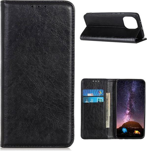 Actual product image MU Classic Crazy Horse V Leather Bookcover Series (Xiaomi Mi 11i)