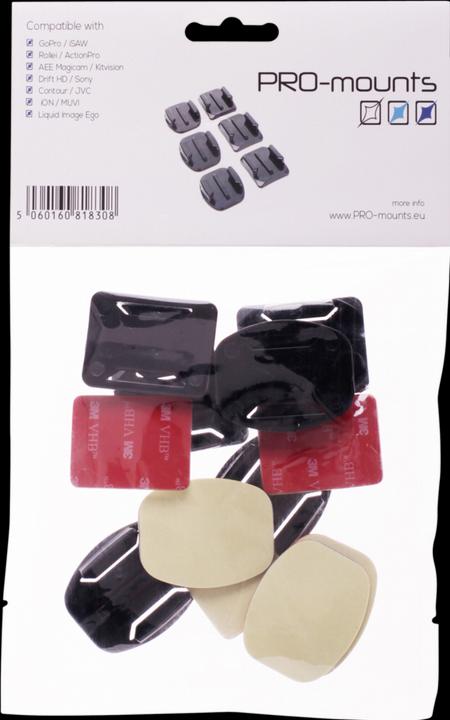 Produktbild PRO-mounts Flat & Curved Mounts für GoPro