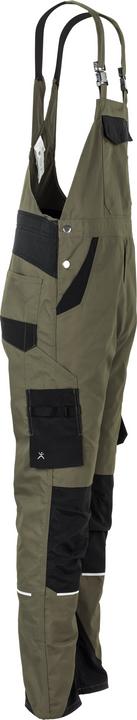 Produktbild Planam Norit Herren Latzhose oliv schwarz Grösse 110 (110)