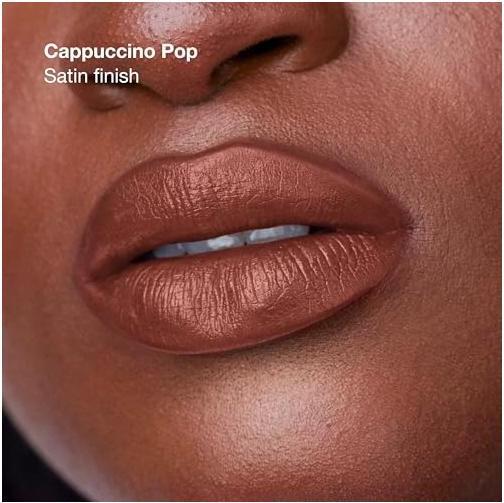 Actual product image Clinique Pop Longwear Lipstick Cappuccino Pop - Satin 3.9g (Cappuccino Pop)