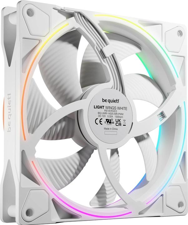 Image du produit be quiet! Lüfter 120*120*25 Light Wings LX PWM Reverse White (120 mm, 1 x)