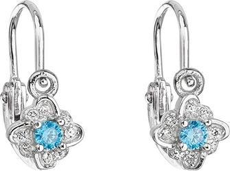 Evolution Group Silver childrenÂ's earrings withue zircons 11175.3 for kids