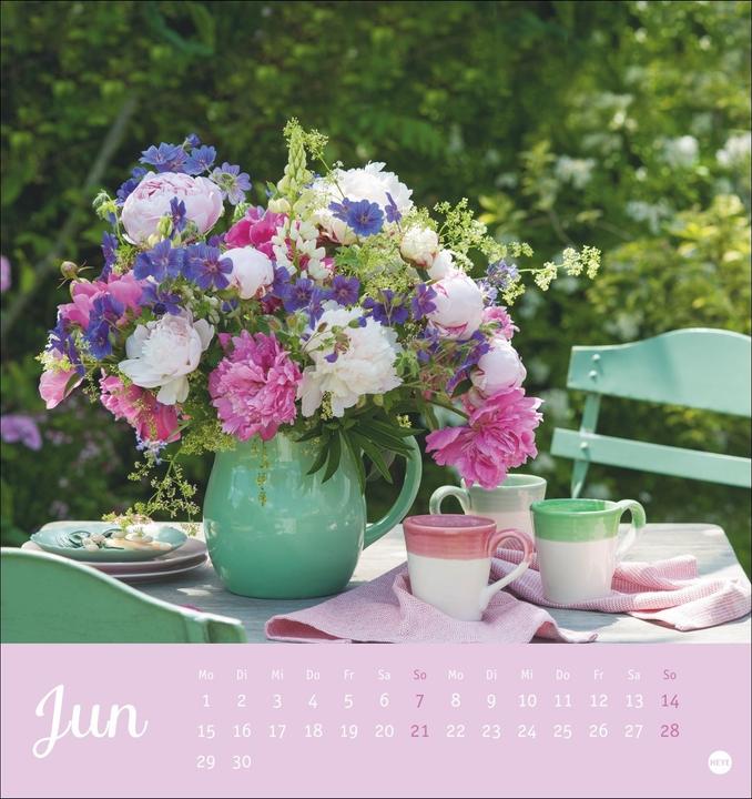 Produktbild Herzliche Blumengrüsse Postkartenkalender 2026 (Harter Einband, Deutsch)