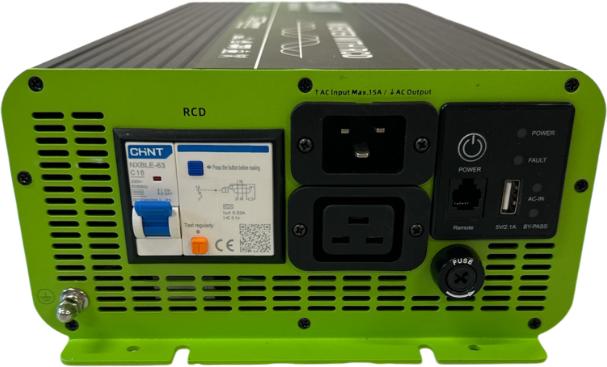 Actual product image Swaytronic Inverter - FI protection 12V/230V 1500W