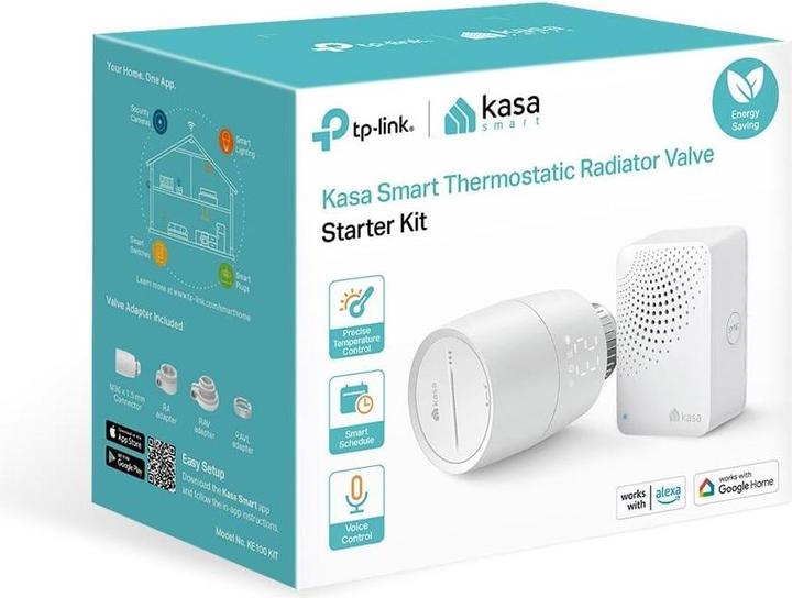 Image du produit TP-Link KE100 KIT - Kasa - Vanne de radiateur thermostatique intelligente, kit de démarrage