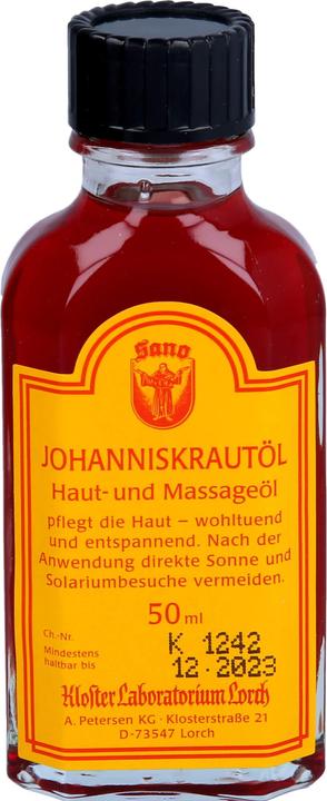 Kloster Laboratorium Lorch Sano Johanniskrautöl, 50 ml OEL (50 ml)