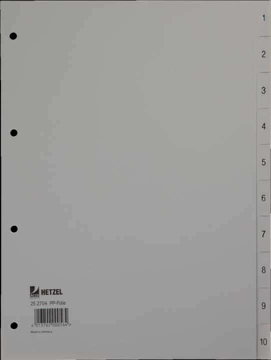Actual product image Rexel Plastic register for A4