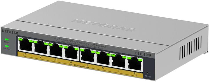Image du produit Netgear 8PT GB PLUS SWICH W/ POE+ GS108EPP (8 Ports)