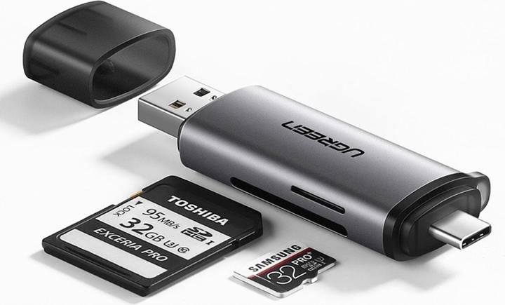 Produktbild Ugreen USB-C und USB-A — TF SD 3.0 (USB-C)