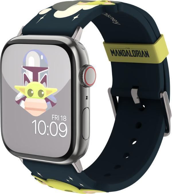 Moby Fox Star Wars - Apple Watch Armband 38/40/41/42/44/45/49 mm (The Mandalorian Grogu Using The Force 3D) (Silicone)
