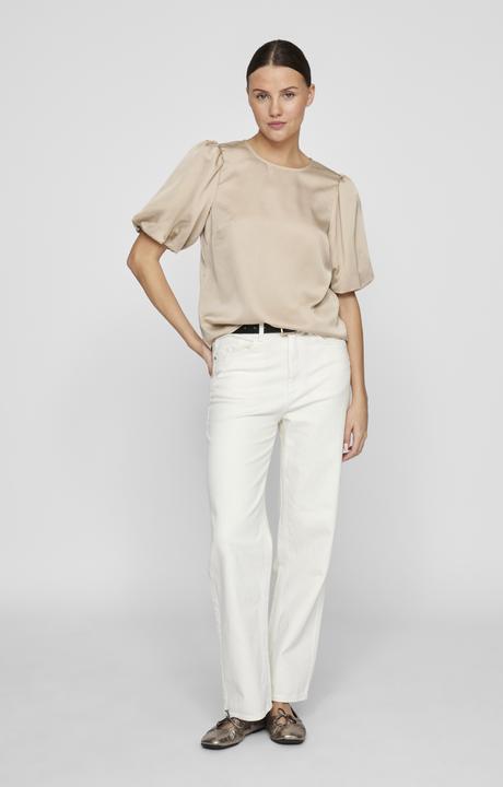 Actual product image Vila Round neck top with short sleeves (42)