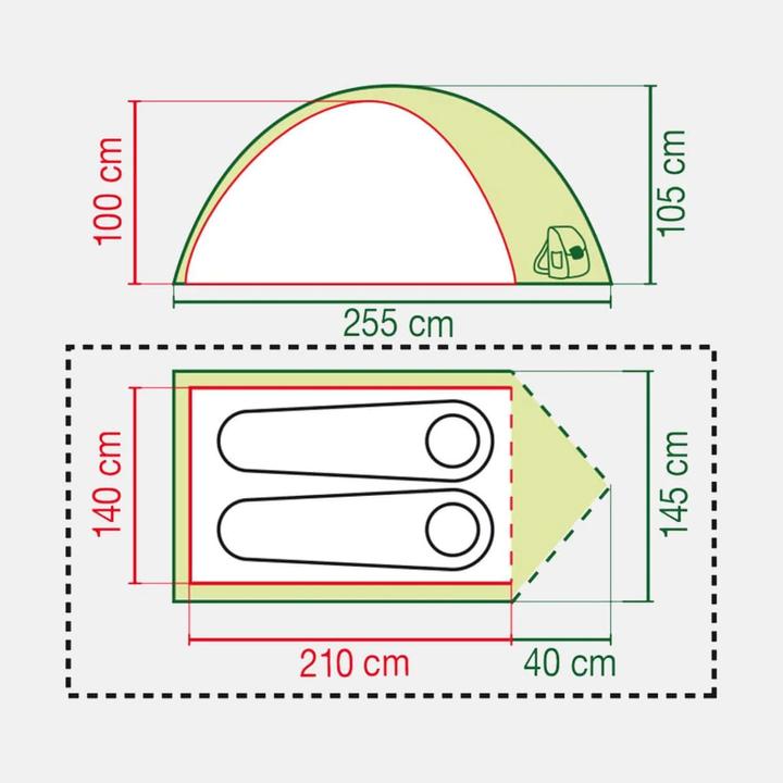 Produktbild Coleman Darwin 2 (Kuppelzelt, 2.80 kg, 2 Personen)