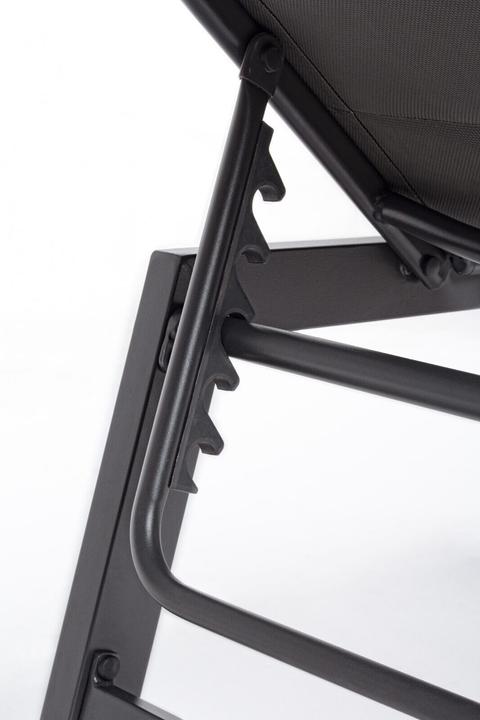 Produktbild Bizzotto Sonnenliege Hilde mit Rollen hoch LD30 anthrazit (200 cm)