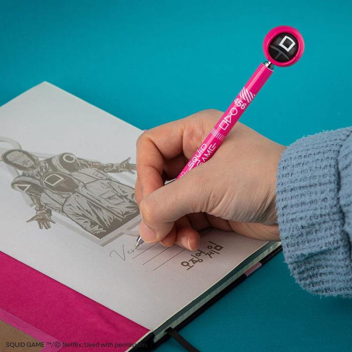 Image du produit Cinereplicas Stylo à bille Squid Game avec Topper Guards
