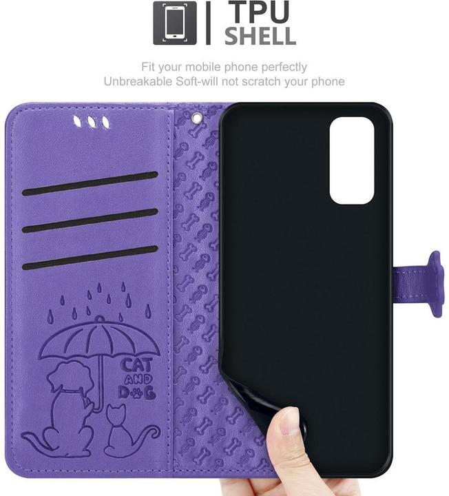 Actual product image Cadorabo Book Dogs & Cats Cover (Samsung Galaxy S20)