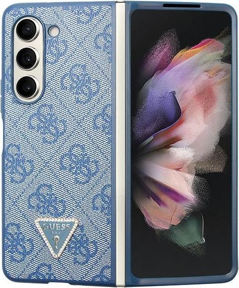 Immagine prodotto Guess Custodia Triangolo 4G Logo in metallo per F946B Samsung Galaxy Z Fold5 - blu (Samsung Galaxy Z Fold5)