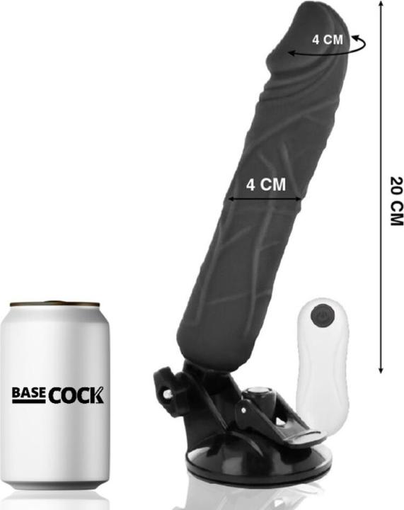 Immagine prodotto Basecock Vibratore Realistico Telecomandato Nero 20 cm