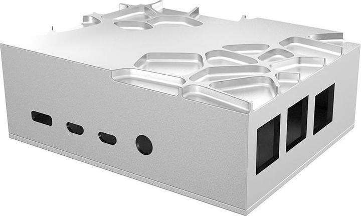Actual product image Akasa Aluminium case for Raspberry Pi 4B with thermal kit