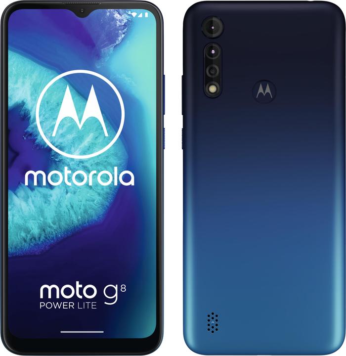 Produktbild Motorola Moto G8 Power Lite (64 GB, Royal Blue, 6.50", Dual SIM, 16 Mpx, 4G)