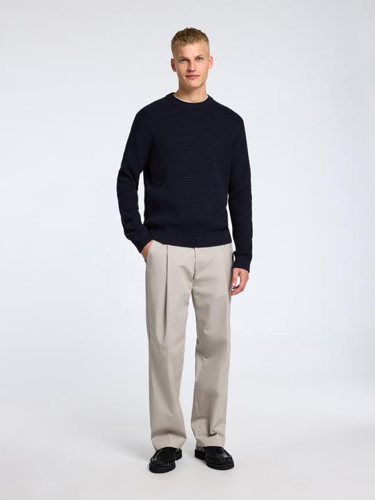 Actual product image Selected Homme Slhtheo Ls Knit Structure Crew Neck (XXL)