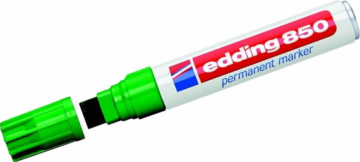 Produktbild Edding 850 Permanent Marker, Keilspitze, versch. Farben (Grün, 16 mm, 5 x)