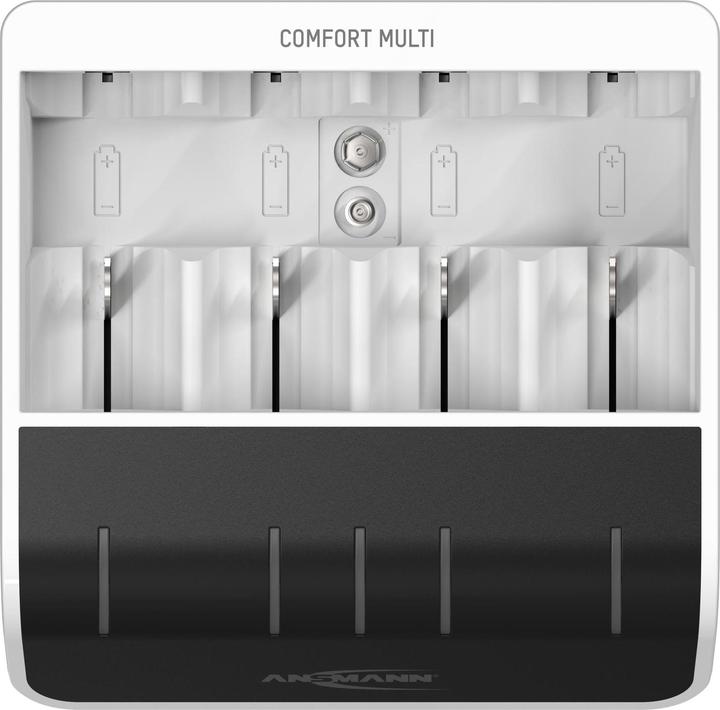 Produktbild Ansmann Comfort Multi Ladegerät (1 Stk., AA, HR03, 800 mAh, Ladegerät ohne Akku)