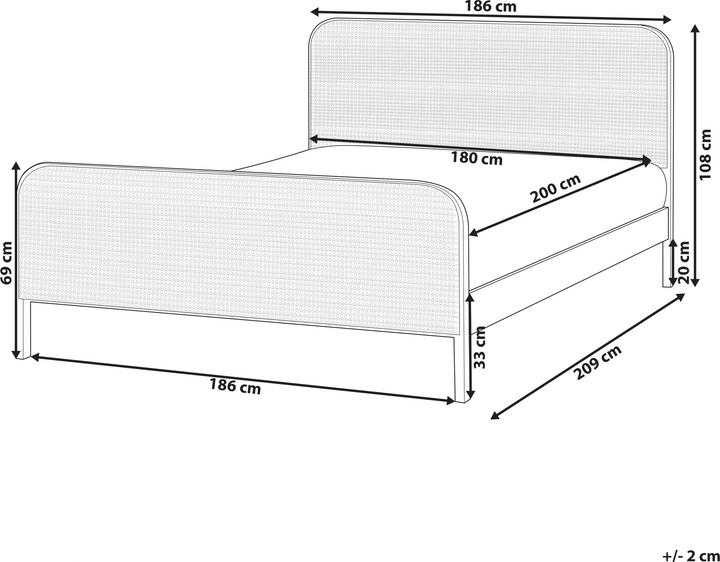 Actual product image Beliani Gonfaron (180 x 200 cm)