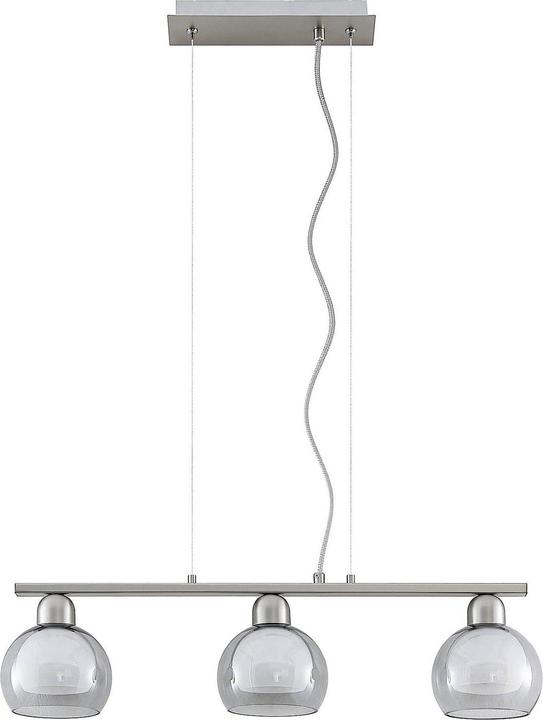 Actual product image Lucande Kaiya 3 pendant light L14 nickel (E14)