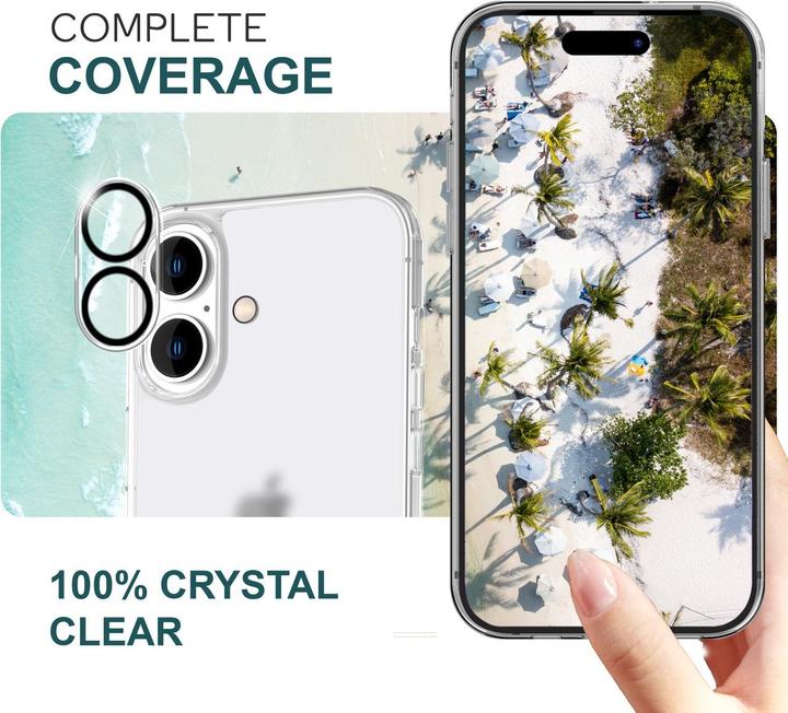 Produktbild Nalia 2x Kamera Schutzglas (2 Stück, Apple iPhone 16)