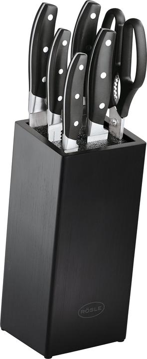 Rösle Bürsten-Messerblock CUISINE 7-tlg.,bestückt inkl.