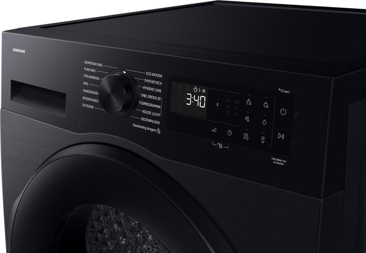 Immagine prodotto Samsung DV90DG52A0ABEN Wasdroger - Warmtepompdroger - 9kg - Zwart (9 kg, A destra, Spina UE)