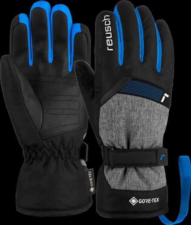 black melange, Black, Brilliant Blue