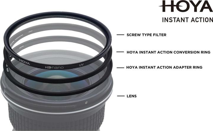 Image du produit Hoya Instant Action Conversion Ring (72 mm, Porte-filtre magnétique, 72 mm)