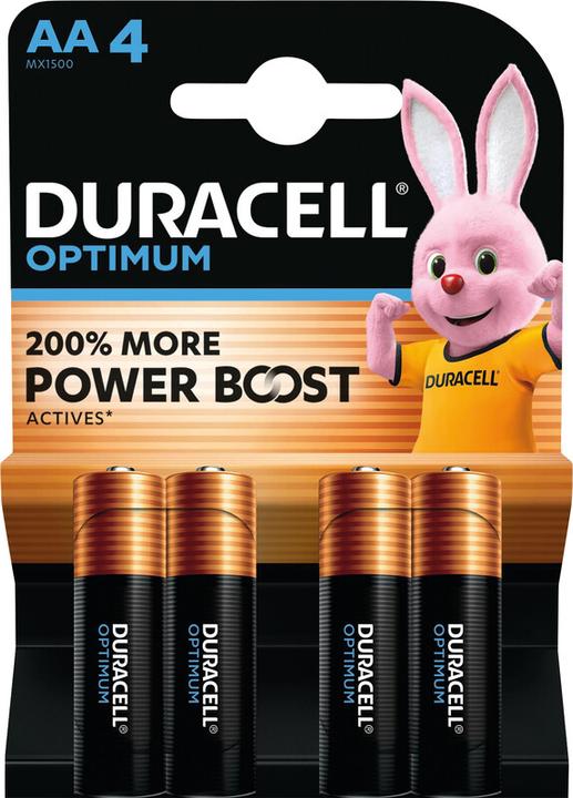 Actual product image Duracell Optimum 4-pack AA batteries (4 pcs., AA)