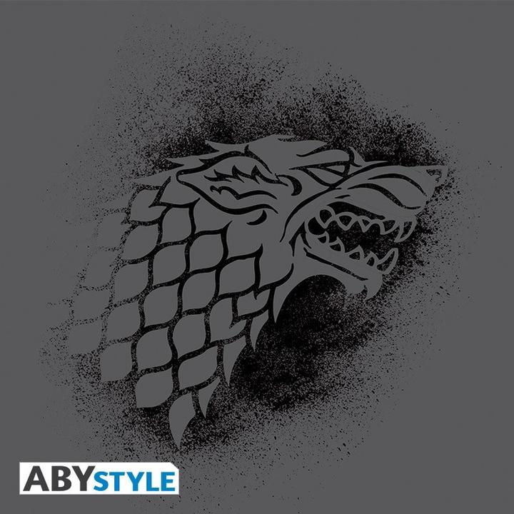 Actual product image ABYstyle GAME OF THRONES - Tshirt Stark man SS grey black - premium (M)