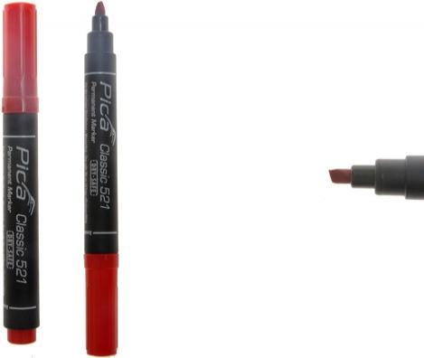 Produktbild Pica Permanentmarker (Rot, 6 mm, 10 x)