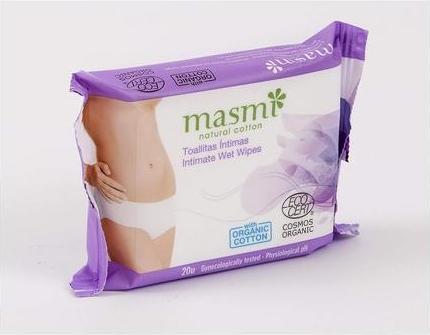 Actual product image Masmi Organic intimate wipes (Intimate wipes)