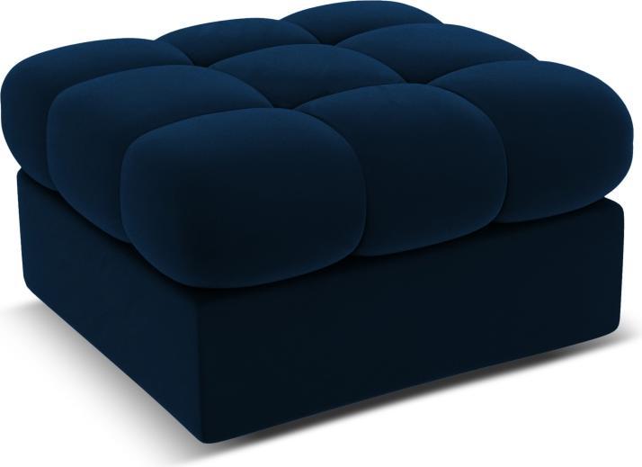 Actual product image CXL by Christian Lacroix Velvet Pouf, "Yohan", 1 Seat, 60x60x38 Made in Europe